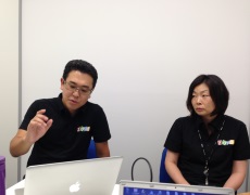 北浦さんと森さんからメイシーについて意見をいただいてます。 写真:北浦さんと森さん